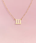 ANGEL Number Necklace Gold