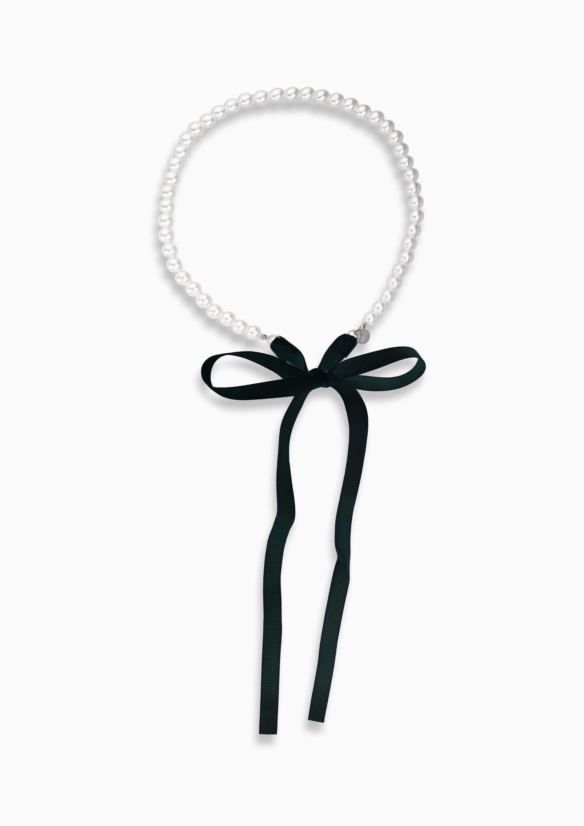 Pearl Mist Ribbon Halsband