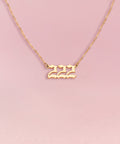 ANGEL Number Necklace Gold