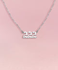 ANGEL Number Necklace Silver