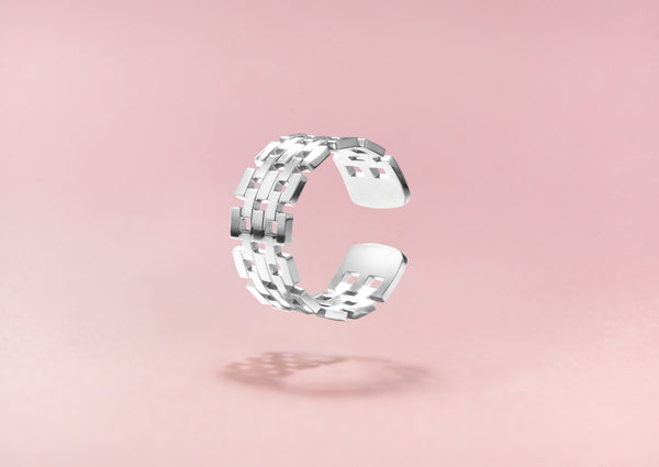 ALGHORITHM Ring Silver