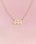 ANGEL Number Necklace Gold