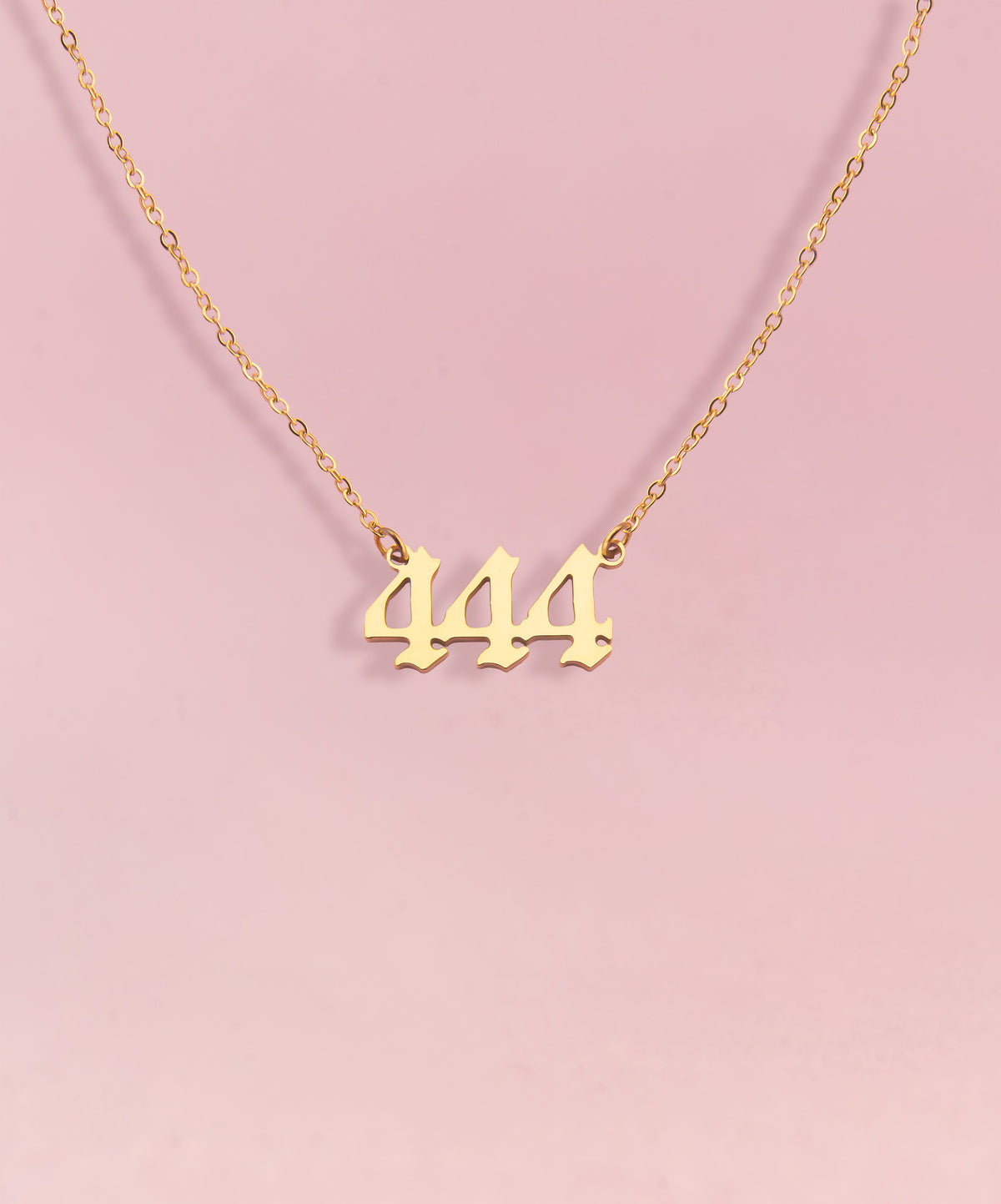 ANGEL Number Necklace Gold