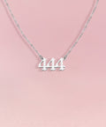 ANGEL Number Necklace Silver