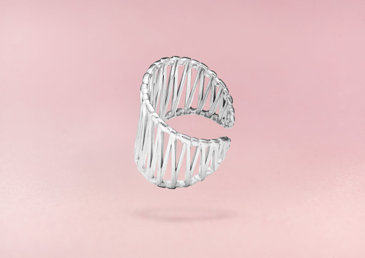 OUTLINE Adjustable Ring Silver