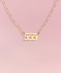 ANGEL Number Necklace Gold