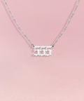 ANGEL Number Necklace Silver