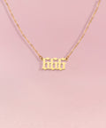 ANGEL Number Necklace Gold