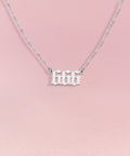 ANGEL Number Necklace Silver