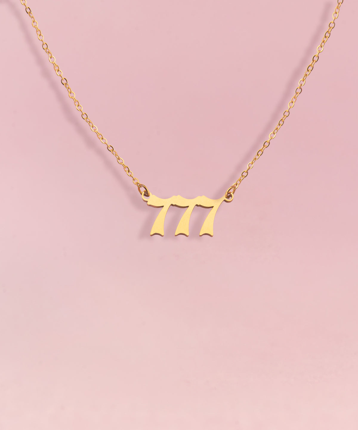 ANGEL Number Necklace Gold