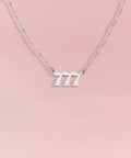 ANGEL Number Necklace Silver