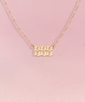 ANGEL Number Necklace Gold