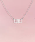 ANGEL Number Necklace Silver