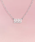 ANGEL Number Necklace Silver