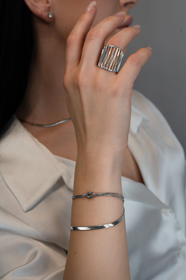 LOVE KNOT Bracelet Silver
