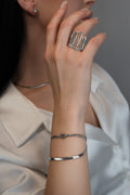 OUTLINE Adjustable Ring Silver