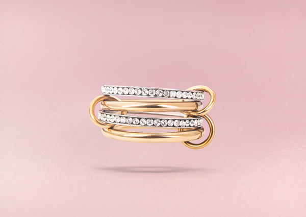 CRYSTAL ORBIT Ring Gold
