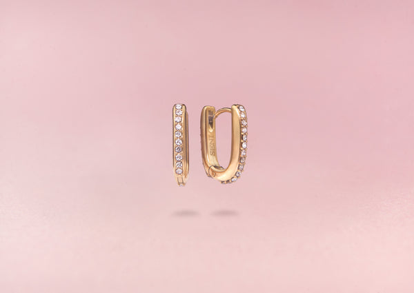 CRYSTAL FALL Earring Gold