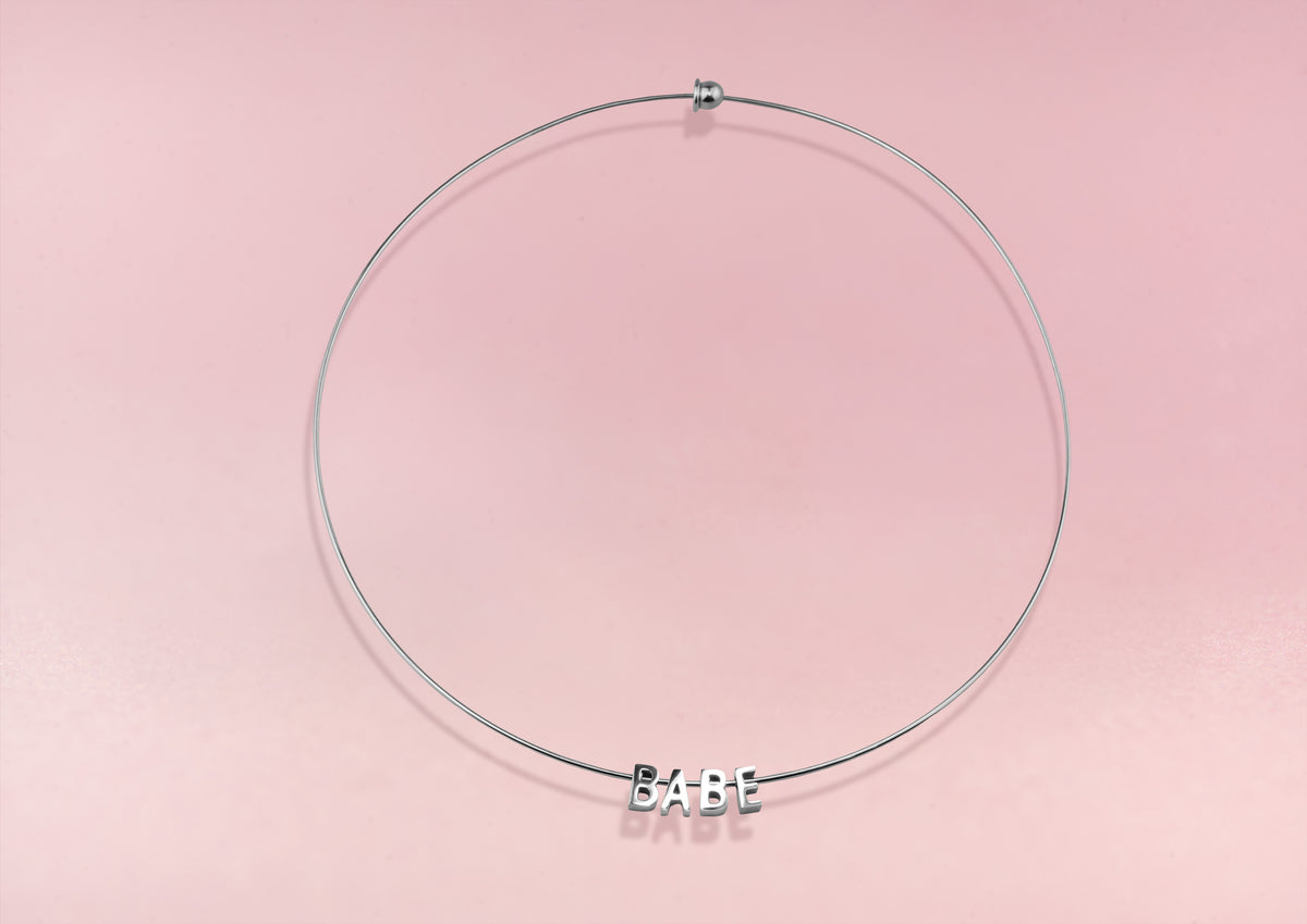 BABE Necklace Silver