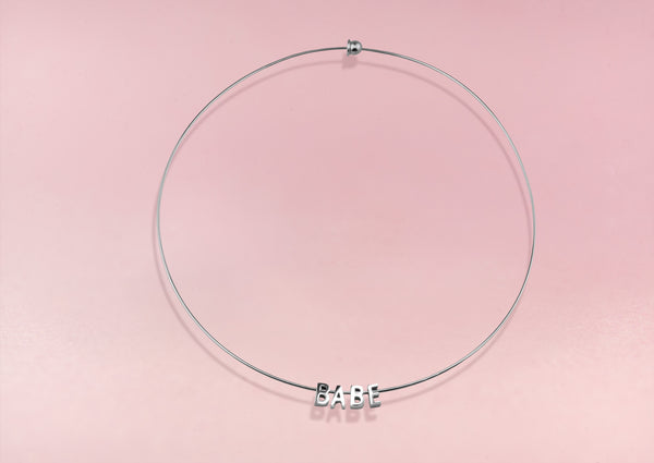 BABE Necklace Silver