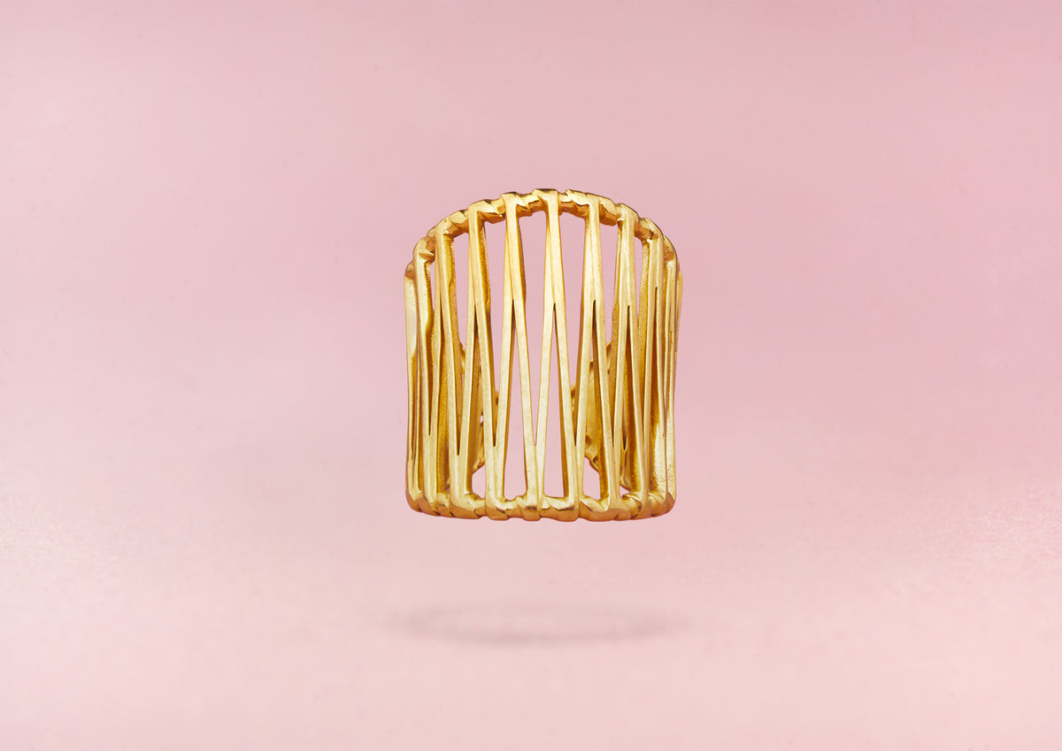 OUTLINE Adjustable Ring Gold