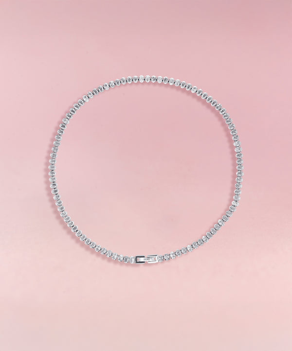STARDUST Tennis Necklace Silver