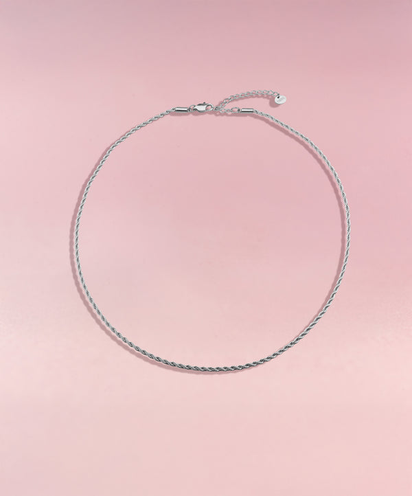 BALANCE TWIST Necklace Silver