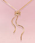 BOW BABE Necklace Gold
