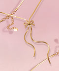 BOW BABE Necklace Gold