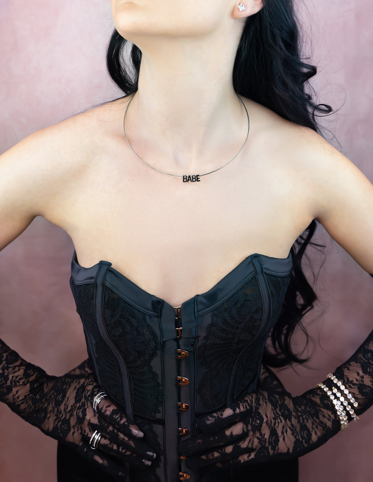 BABE Necklace Silver